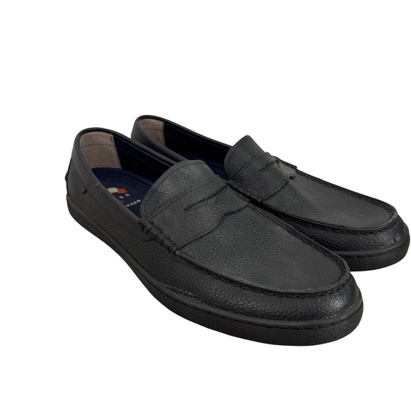 Cole Haan Mens Grand.OS Black Leather Penny Loafer Shoes Sneaker 10 Slip On main image 4